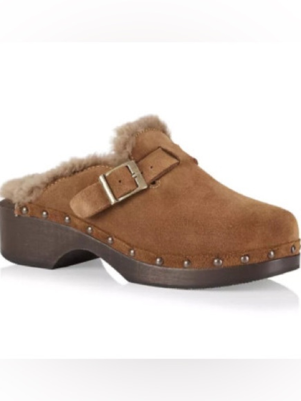 RE/DONE ITALY SHEARLING CLOGS